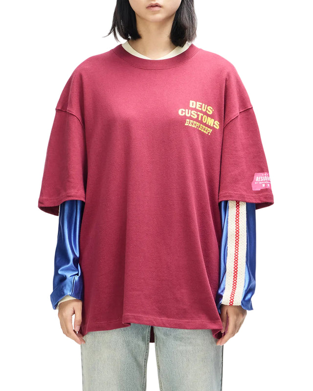 BLOOMERS OS TEE - BIKING RED