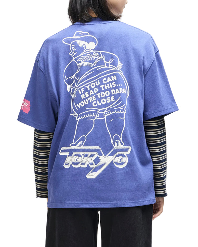 BLOOMERS OS TEE - LIMOGES BLUE
