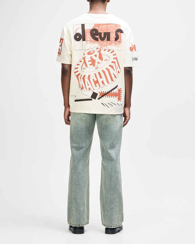 MERZ OVERSIZED TEE - DIRTY WHITE