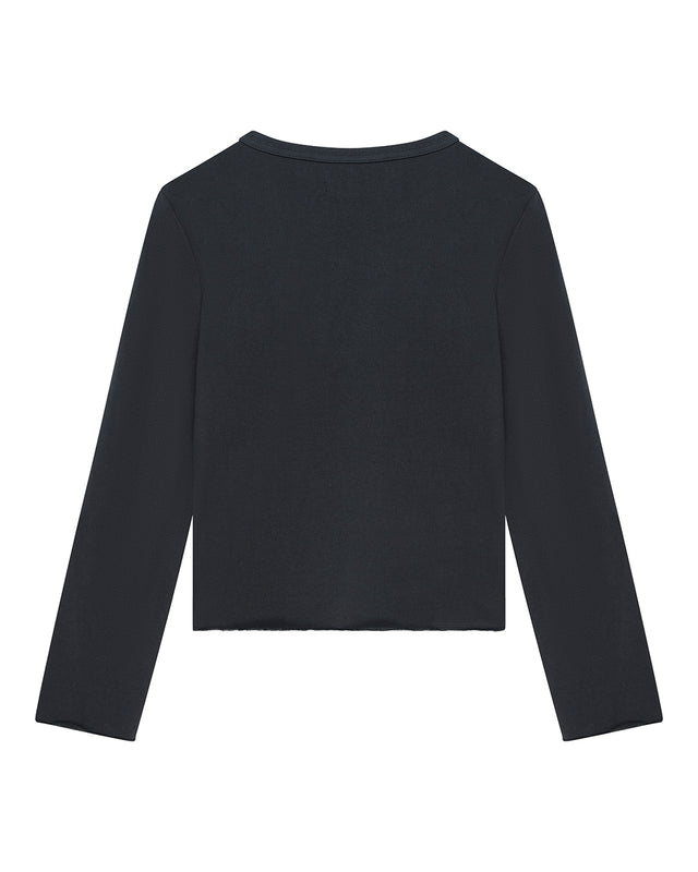 STOPPA LACE UP TOP - BLACK
