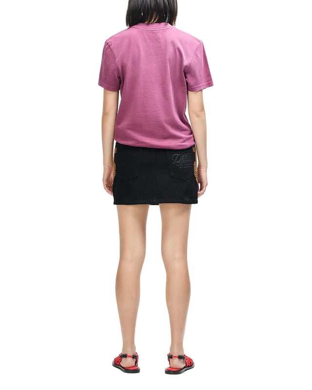BONHAM EMBRO SKIRT - PHANTOM BLACK