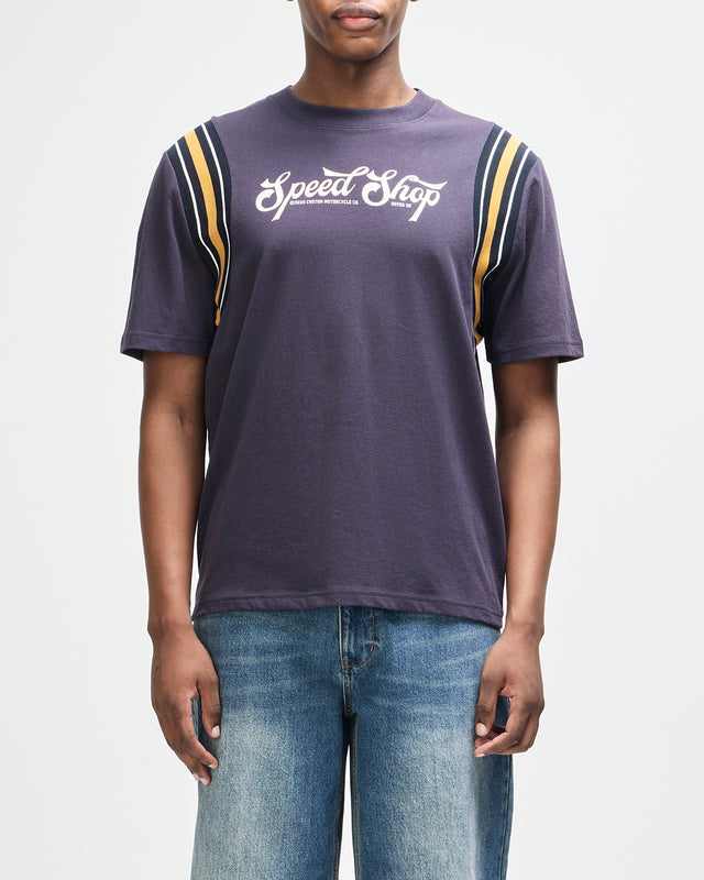 SPEED SHOP OS TEE - BARITONE BLUE