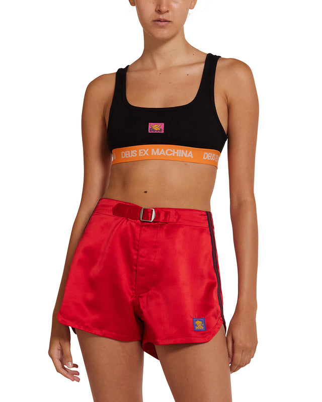 JIJI SATIN SHORT - RACE RED