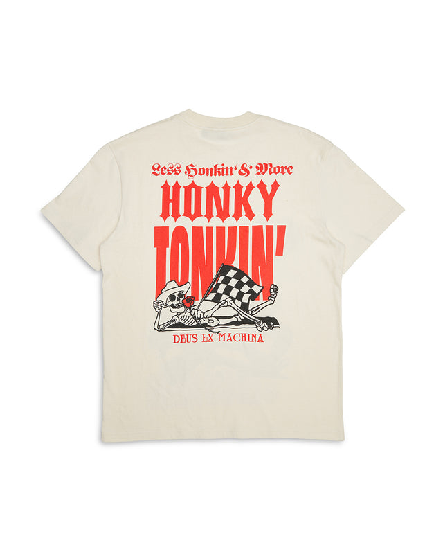 HONKY TONKIN TEE - DIRTY WHITE