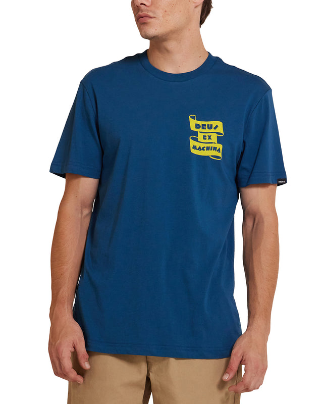 FOUR FEET TEE - MOROCCAN BLUE