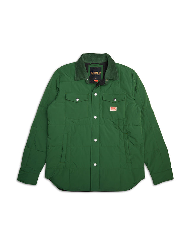 MAXWELL PADDED OVERSHIRT 3 - HILLSIDE GREEN