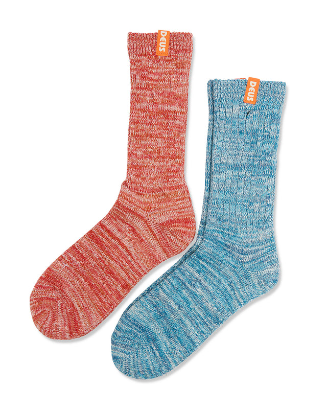 OLI TEXTURED SOCK 2 PACK - MULTI