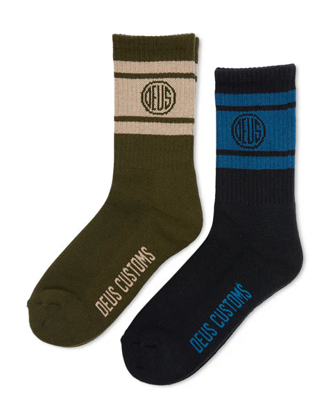 PILL LOGO SOCK 2 PACK -  MULTI