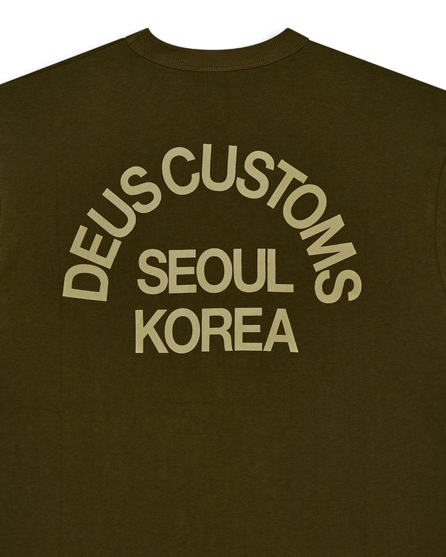 BEAMS TEE - DARK OLIVE
