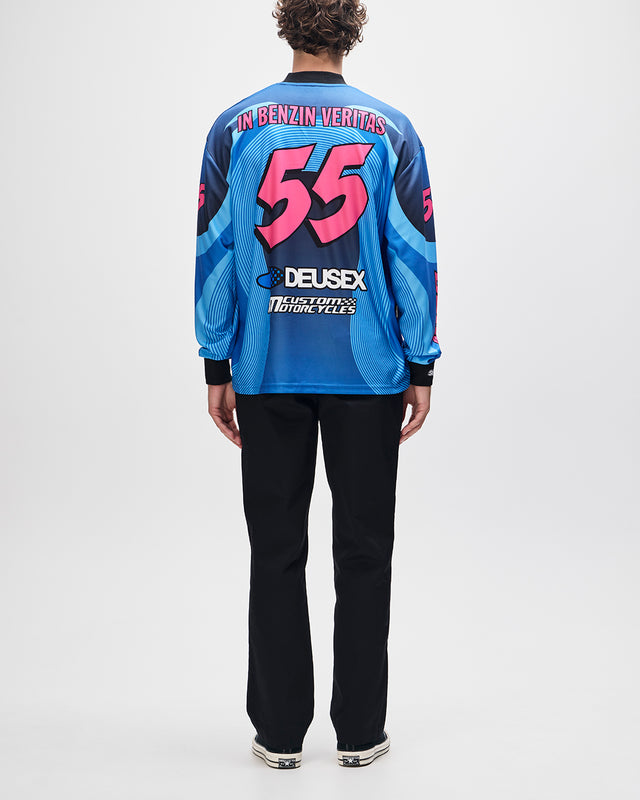 PLEDGE MOTO JERSEY - ELECTRIC BLUE
