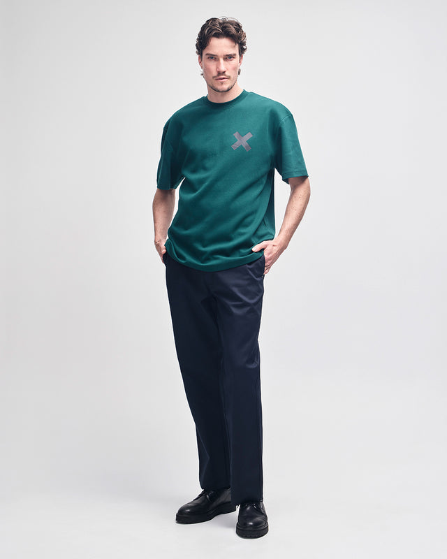 SURBITON ADDRESS TEE - RACE GREEN