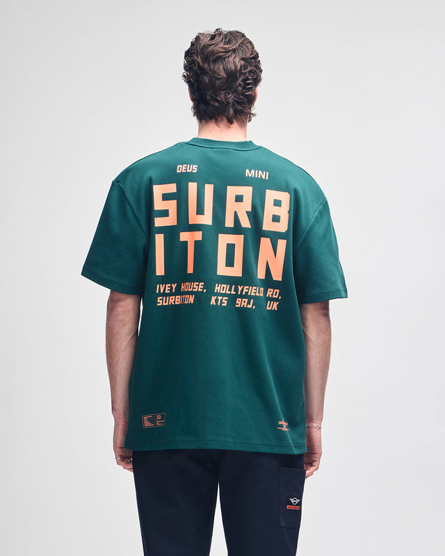 SURBITON ADDRESS TEE - RACE GREEN