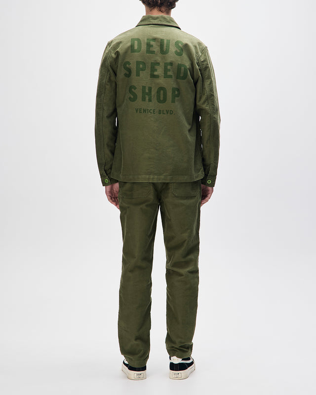 SPEEDSHOP CHORE JACKET - CYPRESS GREEN