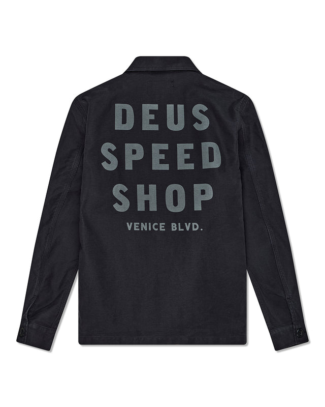 SPEEDSHOP CHORE JACKET - BLACK