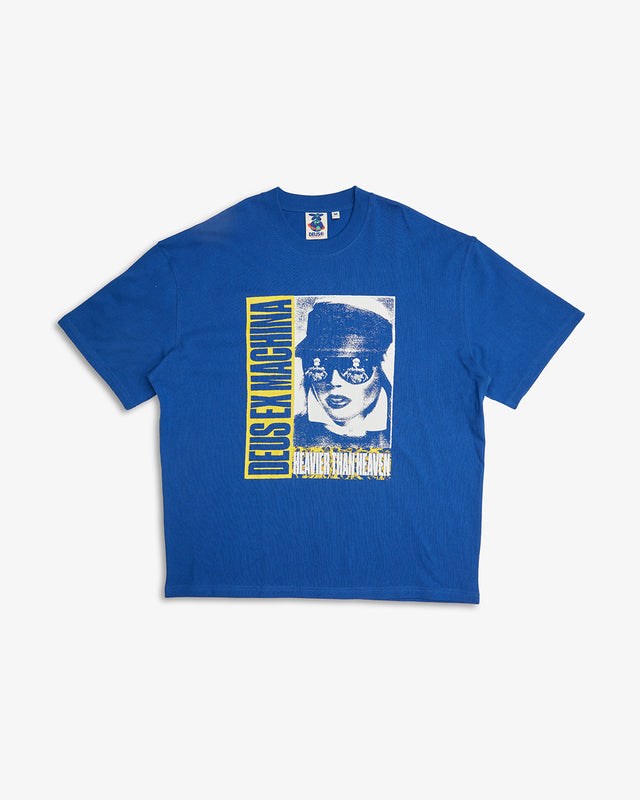 HEAVIER THAN HEAVEN TEE - TRUE BLUE