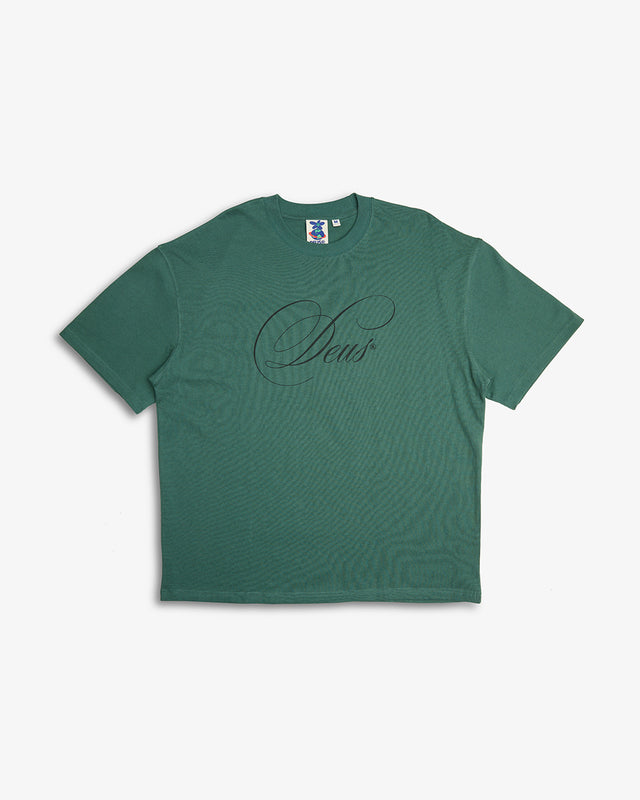 CAUTION TEE - WORK GREEN