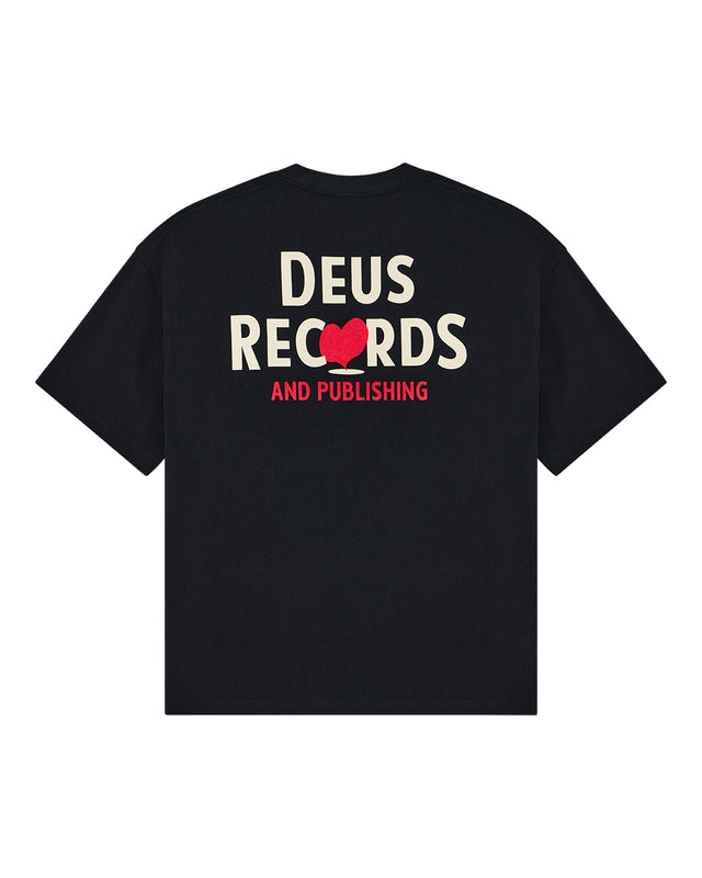 DEEP CUT TEE - BLACK