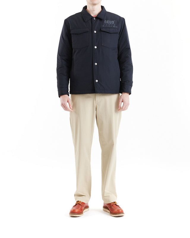 MONTY PADDED OVERSHIRT - BLACK