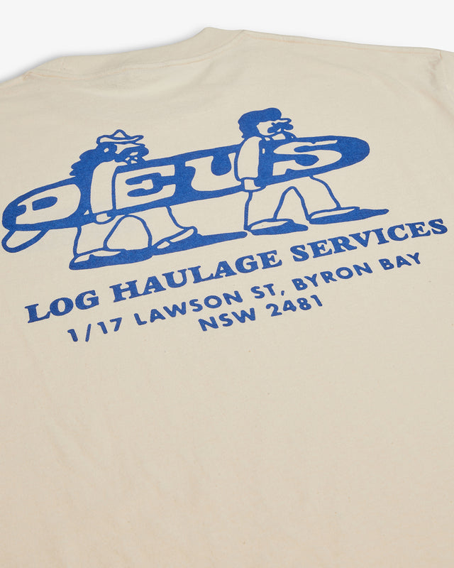 LOG HAUL TEE - DIRTY WHITE