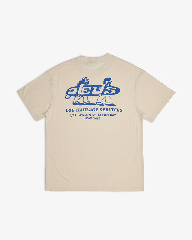 LOG HAUL TEE - DIRTY WHITE