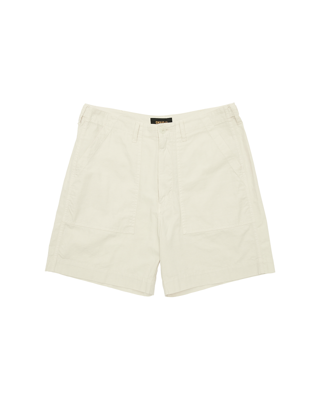 POPLIN HARRIS FATIGUE SHORT - DIRTY WHITE