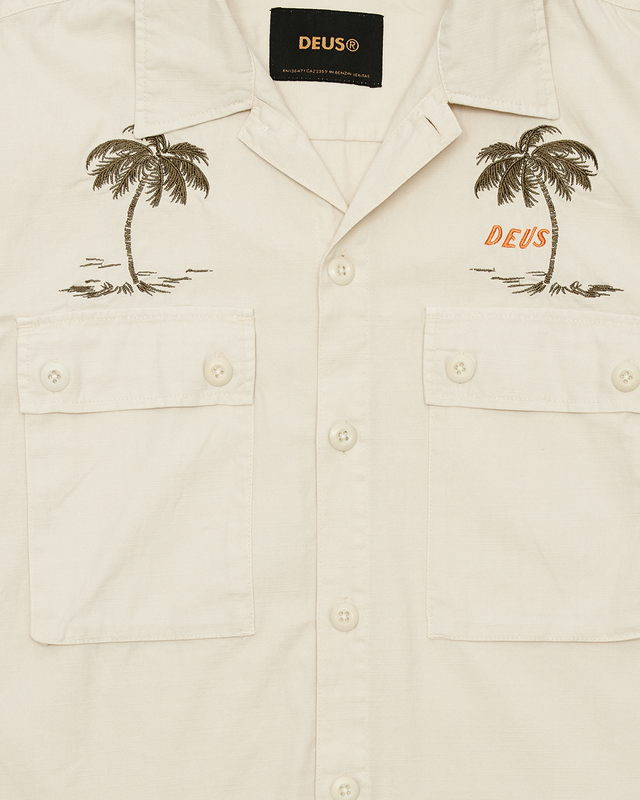 STRANDED FATIGUE SHIRT - DIRTY WHITE