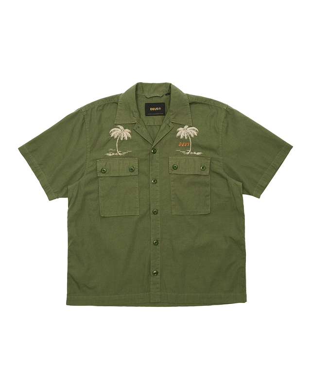 STRANDED FATIGUE SHIRT - PINE