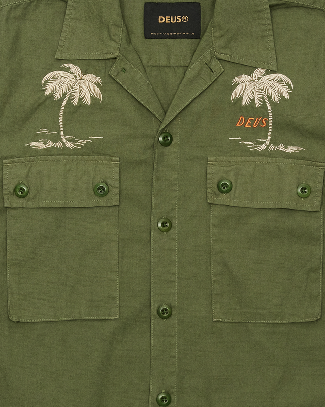 STRANDED FATIGUE SHIRT - PINE