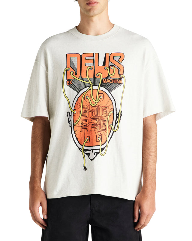 PLUG AND PLAY TEE - LIGHT GREY MARLE