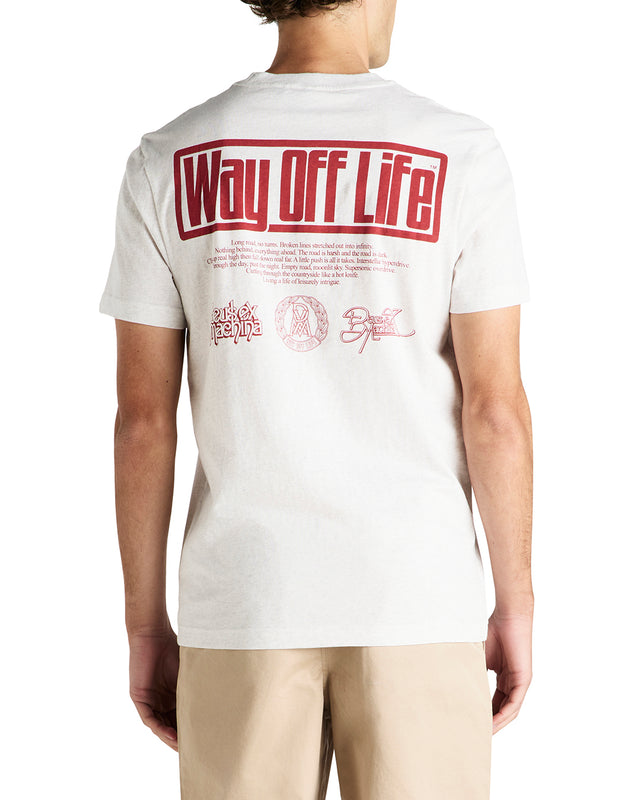 HYPERDRIVE TEE - LIGHT GREY MARLE