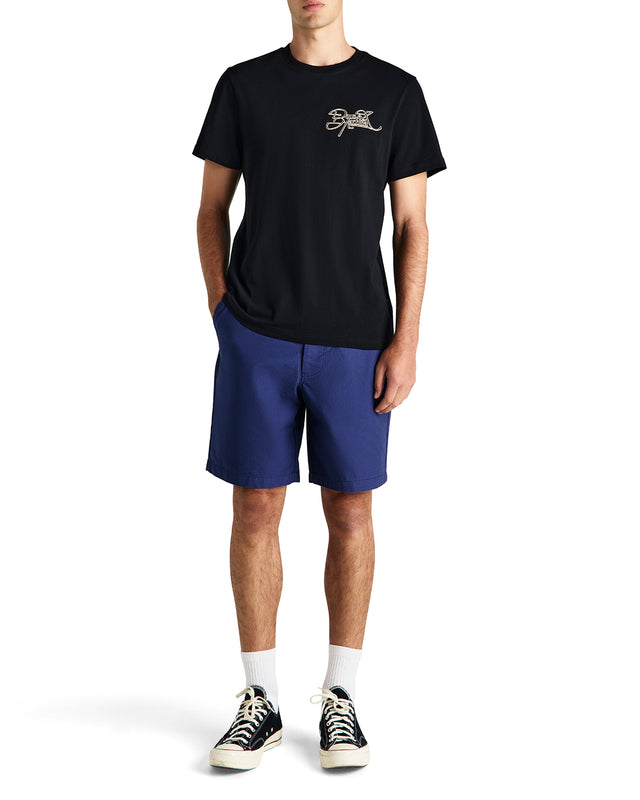 HANK REVERSE TWILL SHORT - MECHANIC BLUE