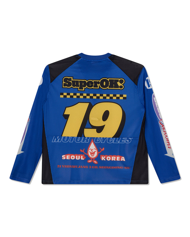 MOSS GATHER MOTO TOP - BLUE LIGHT