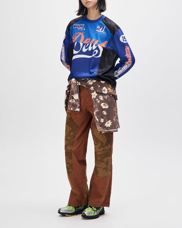 MOSS GATHER MOTO TOP - BLUE LIGHT