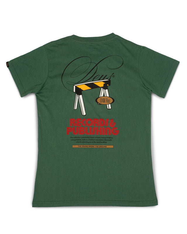 KID CAUTION TEE - WORK GREEN