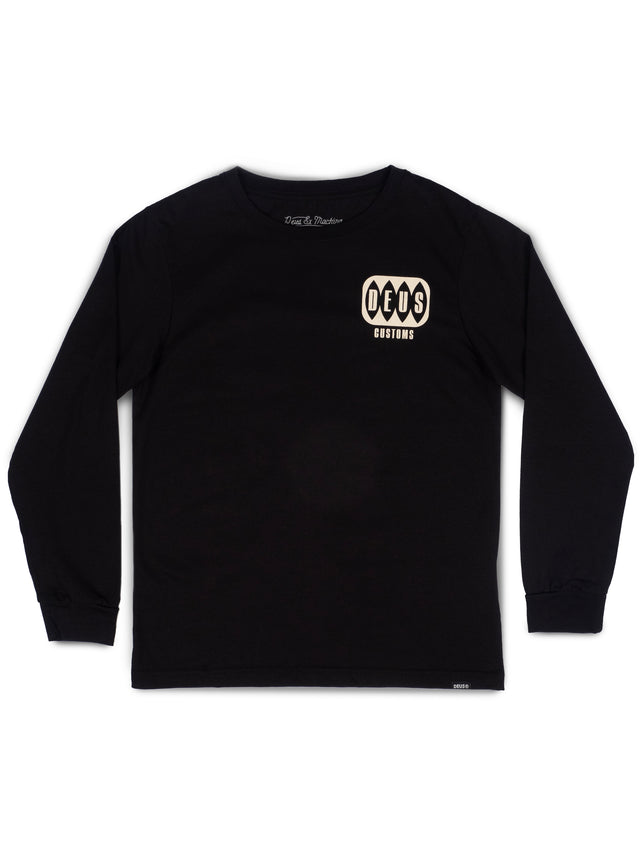 KID MALIBU LS TEE - BLACK