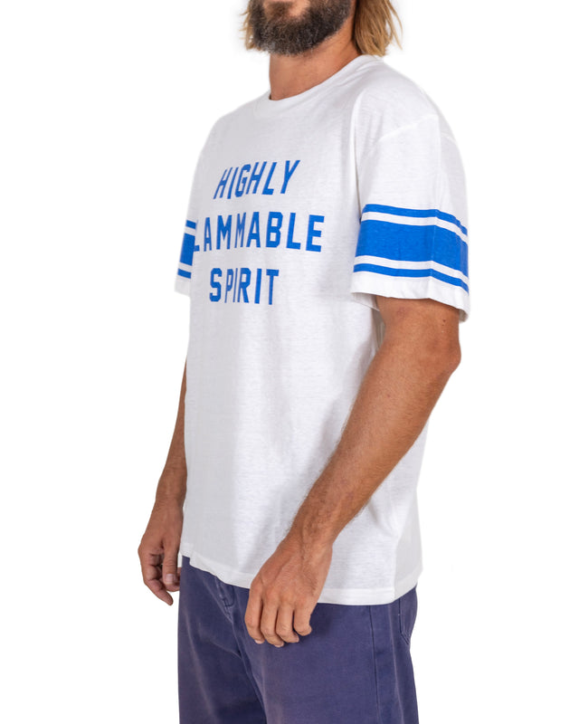 FLAMMABLE TEE - DIRTY WHITE