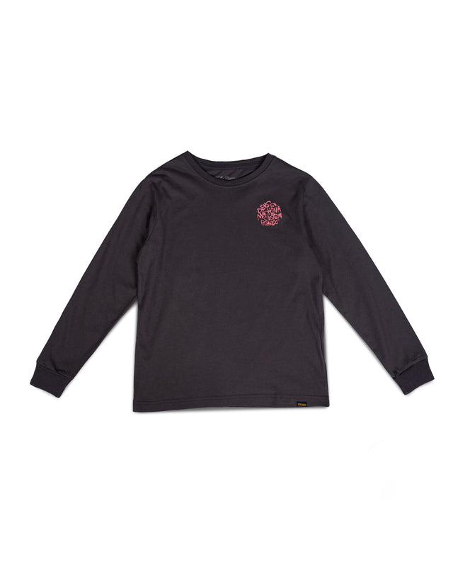 KIDS SCRAWLER LS TEE - ANTHRACITE