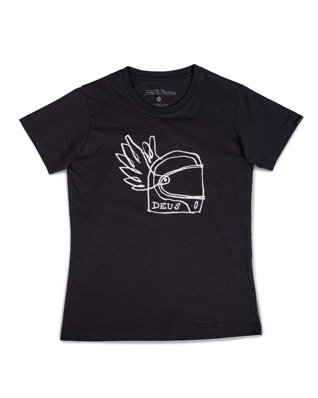 KIDS HELMET TEE - ANTHRACITE
