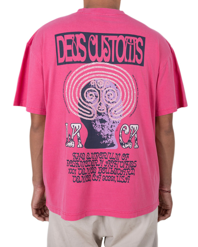 LABYRINTH TEE - RASPBERRY