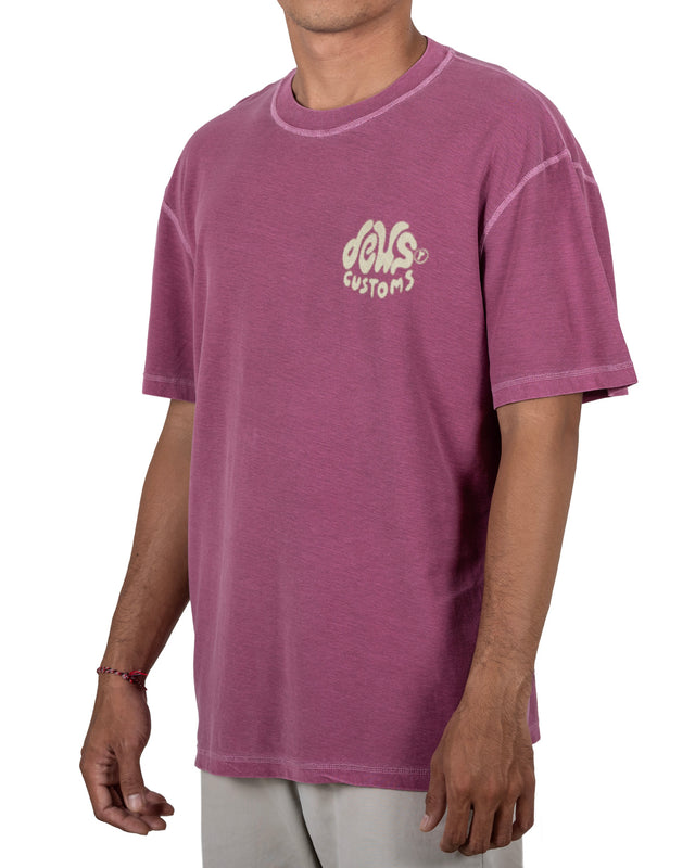 DEBRIS REVERSE TEE - DRY ROSE