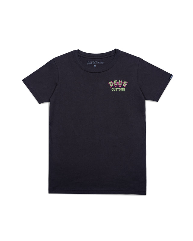 KIDS FANCY PANSY TEE - ANTHRACITE