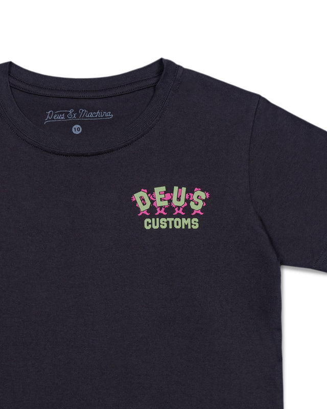 KIDS FANCY PANSY TEE - ANTHRACITE