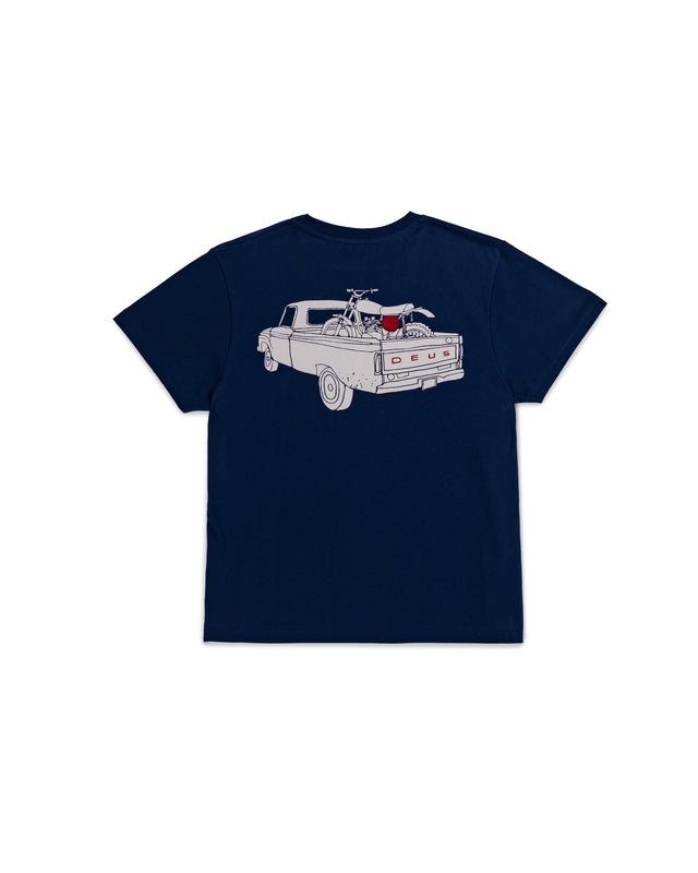 KIDS CARBY PICKUP TEE - MECHANIC BLUE