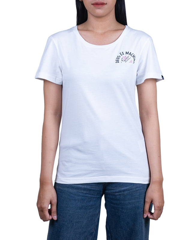 WOMEN ADDRESS YOUNG JERK TEE - VINTAGE WHITE