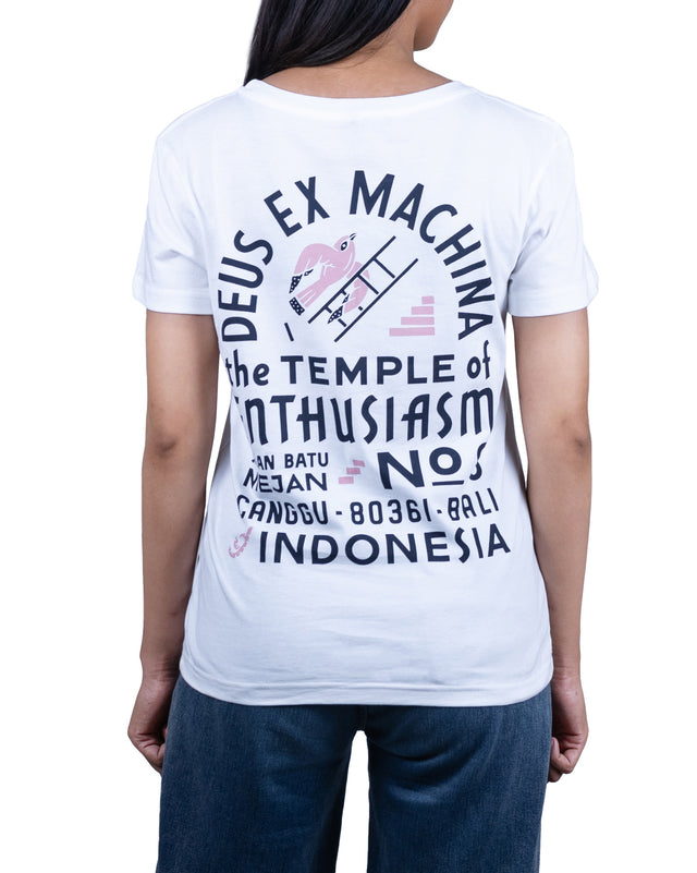 WOMEN ADDRESS YOUNG JERK TEE - VINTAGE WHITE