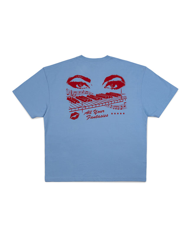 MAJOR CHORD O.S TEE - CERULEAN BLUE