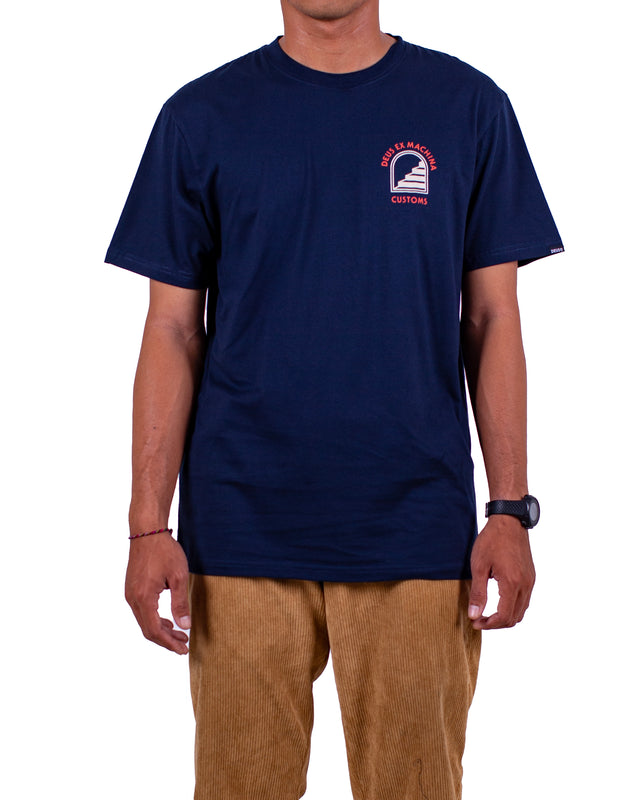 STAIRWAY TEE - NAVY