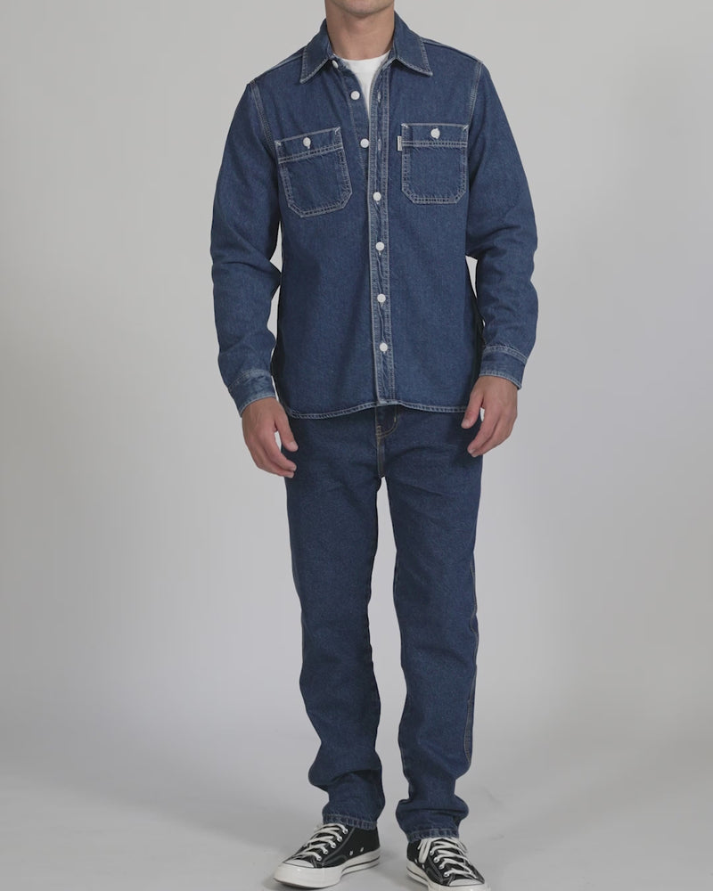 Boston Denim Shirt - Blue Indigo