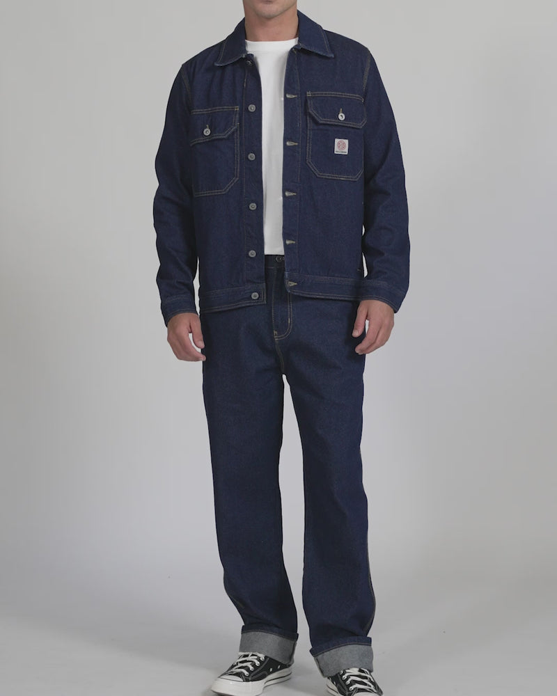 Kanan Work Jacket - Dry Indigo