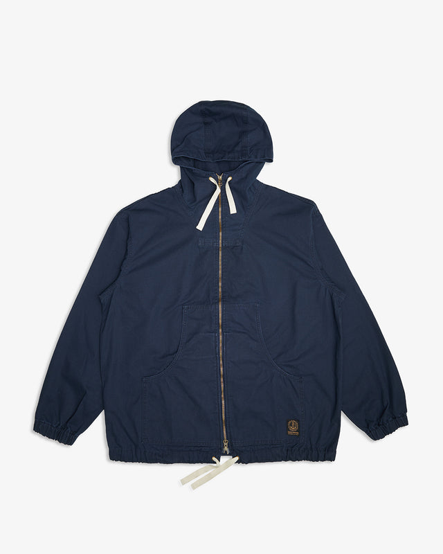 WAXED LANDING PARKA - NAVY